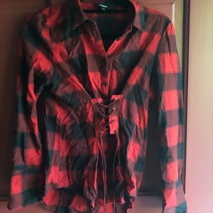 Tie Waist Flannel